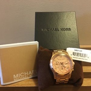 Michael Kors Rose Gold Chronograph Watch